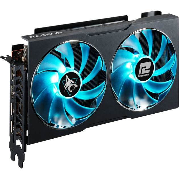 Відеокарта AMD Radeon RX 7600 8GB GDDR6 Hellhound PowerColor (RX 7600 8G-L/OC) - зображення 3