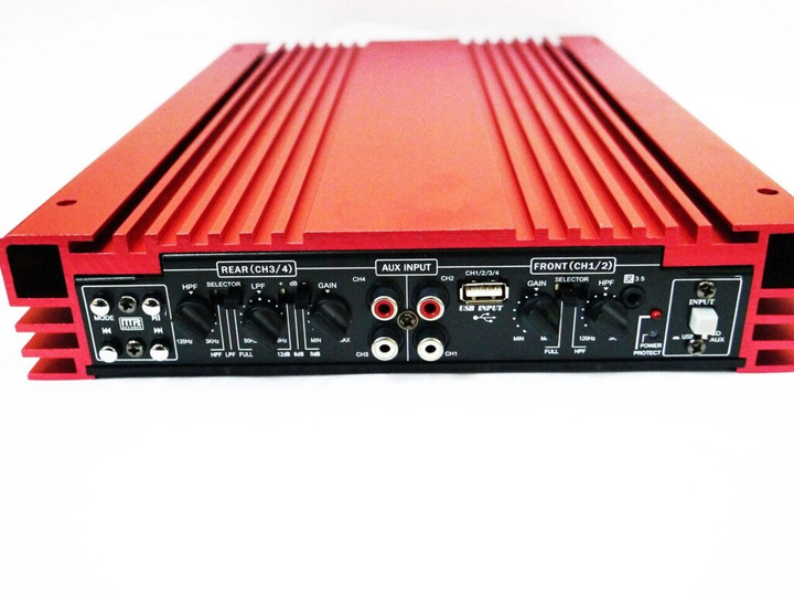 Усилитель звука автомобильный CAR AMP CA MRV-1907U 4-х канальный металл ...