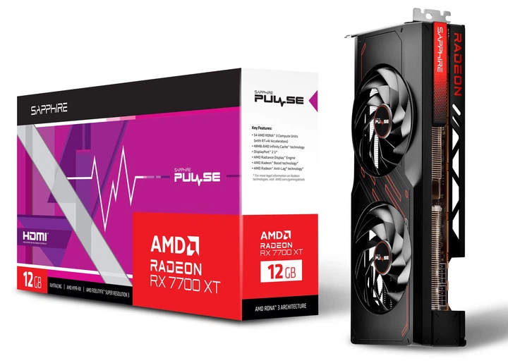Відеокарта AMD Radeon RX 7700 XT 12GB GDDR6 Pulse Gaming Sapphire (11335-04-20G) - изображение 8