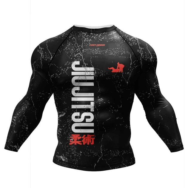 Jiu Jitsu 4в1 - Мужской компрессионный спортивный комплект (рашгард, легинсы, шорты, футболка) - XXL - изображение 2