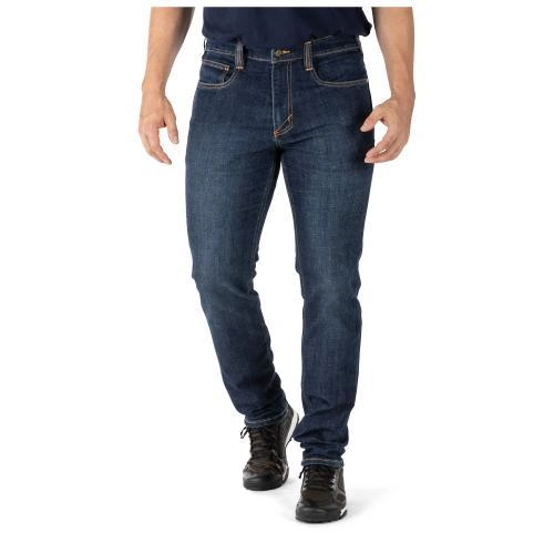 Тактичні джинсові штани 5.11 Defender-Flex Slim Jean Stone Wash Indigo W32/L36 - зображення 2