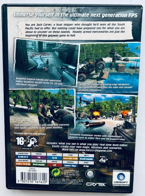 Far Cry, Б/У, английская версия - диск для PC - изображение 3