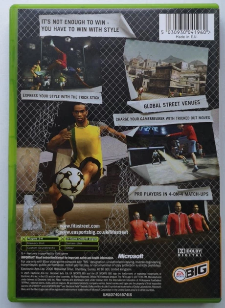 FIFA Street, Б/В, англійська версія - диск XBOX Original - Фото 2 FIFA Street, Б/В, англійська версія - диск XBOX Original - зображення 2