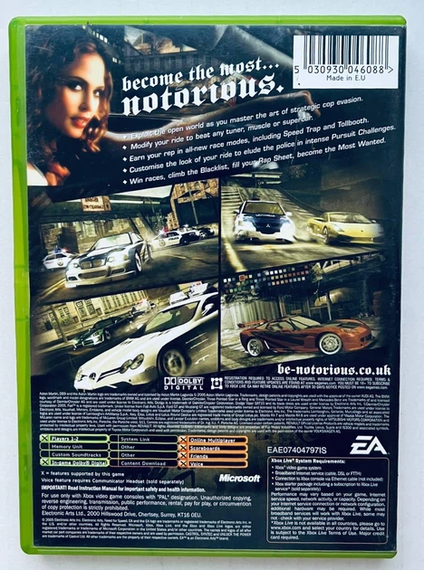 Need for Speed Most Wanted, Б/В, англійська версія - диск XBOX Original - зображення 2