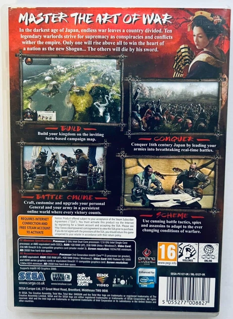 Total War Shogun 2 (PC Gamer), Б/У, английская версия - диск для PC - изображение 3