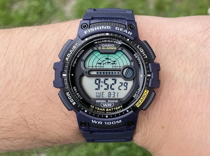 Часы наручные Casio WS-1200H-2A Fishing Gear для рыбалки - изображение 7