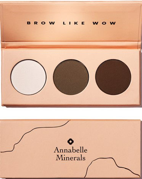 Палетка тіней для брів Annabelle Minerals Brow Like Wow 3 х 1,3 г (5902288741055) - зображення 1