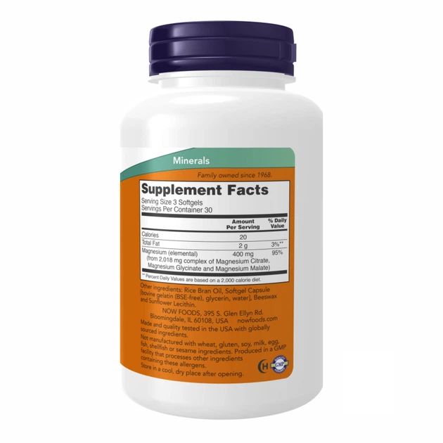 Цитрат магнію для підтримки нервової системи Magnesium Citrate 134mg - 90 sgels - зображення 2