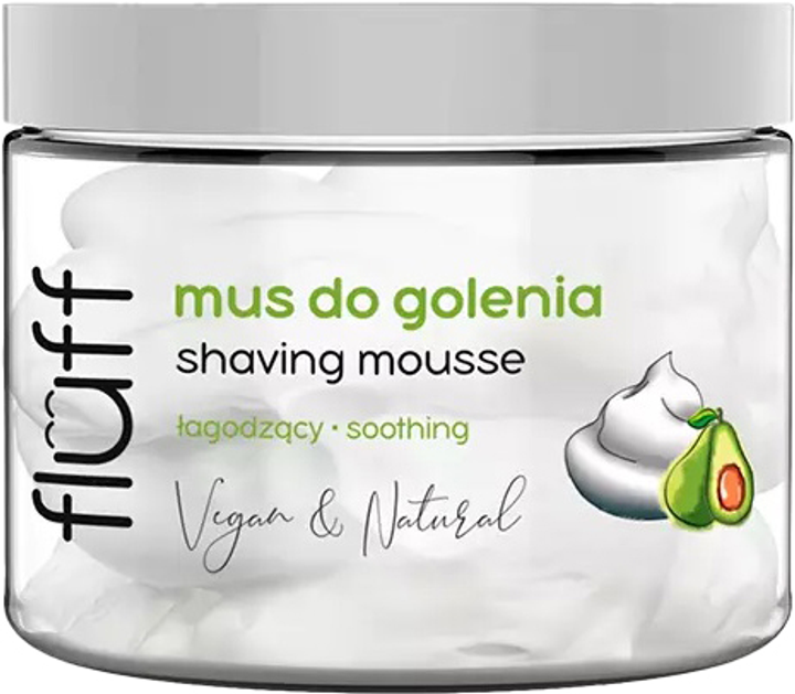 Мус для гоління Fluff Shaving Mousse з авокадо та ніацинамідом 200 мл (5902539716696) - зображення 1
