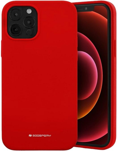 Панель Mercury Silicone для Apple iPhone 13 mini Red (8809824769665) - зображення 1