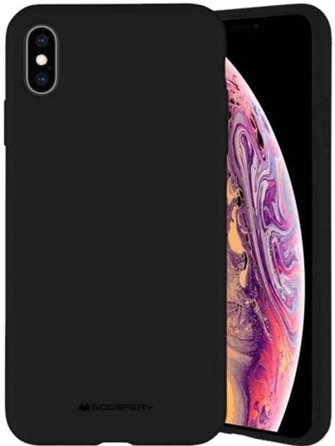 Etui Mercury Silicone do Apple iPhone 14 Black (8809887821959) - obraz 1