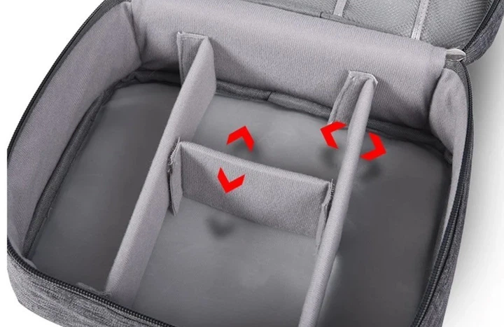 Сумка-органайзер для хранения зарядных устройств и кабелей Тravel digital bag Синий - изображение 4