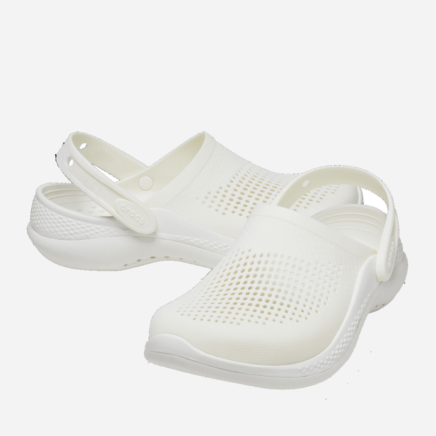 Чоловічі крокси Crocs Literide 360 Clog CR206708-AWAW 41-42 (M8/W10) 26 см Білі (191448911376) - зображення 3