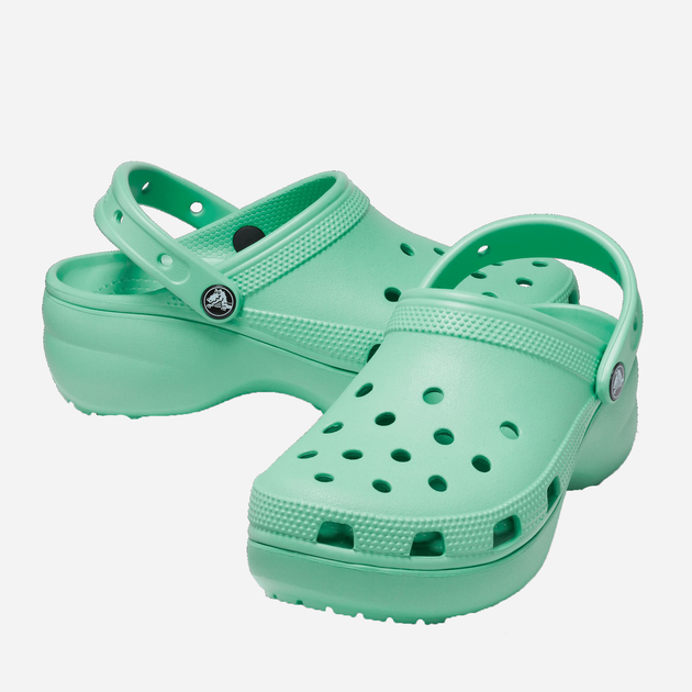 Chodaki damskie Crocs Classic Platform Clog W CR206750-JAST 36-37 (W6) 22 cm Miętowe (196265212767) - obraz 3