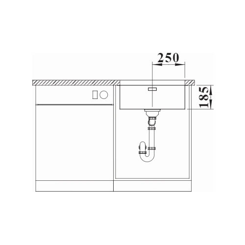 Мойка кухонная Blanco - 526122 SOLIS 500-U - изображение 4