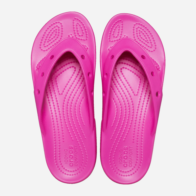 Жіночі в'єтнамки Crocs Classic Crocs Flip CR207713-JUIC 37-38 (M5/W7) 23 см Рожеві (196265223268) - зображення 5