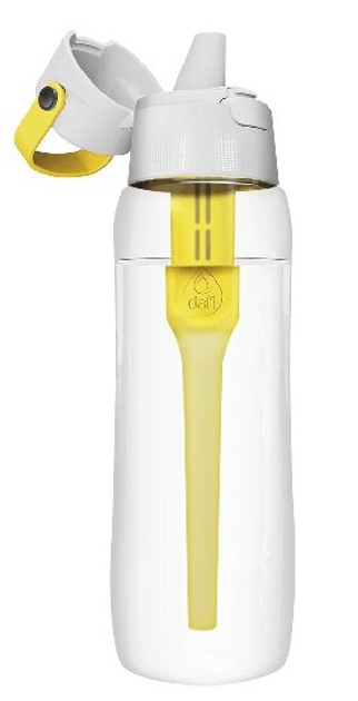 Пляшка для води Dafi Solid 700 мл з фільтруючим картриджем Жовта (5902884107781) - зображення 2