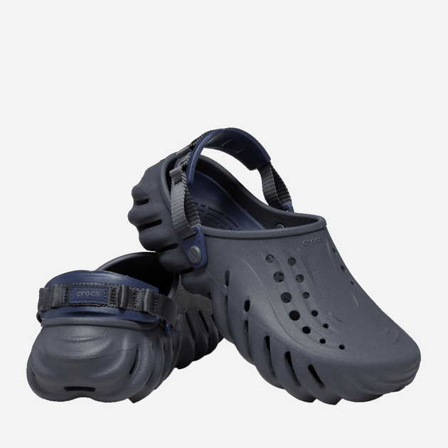 Чоловічі крокси Crocs Echo Clog CR207937-STOR 42-43 (M9/W11) 27 см Сірі (196265206643) - зображення 2