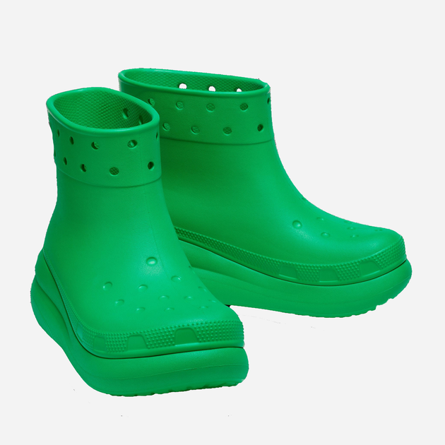 Kalosze damskie niskie Crocs Classic Crush Rain Boot CR207946-GRGR 38-39 (M6/W8 ) 24 cm Zielone (196265157198) - obraz 3