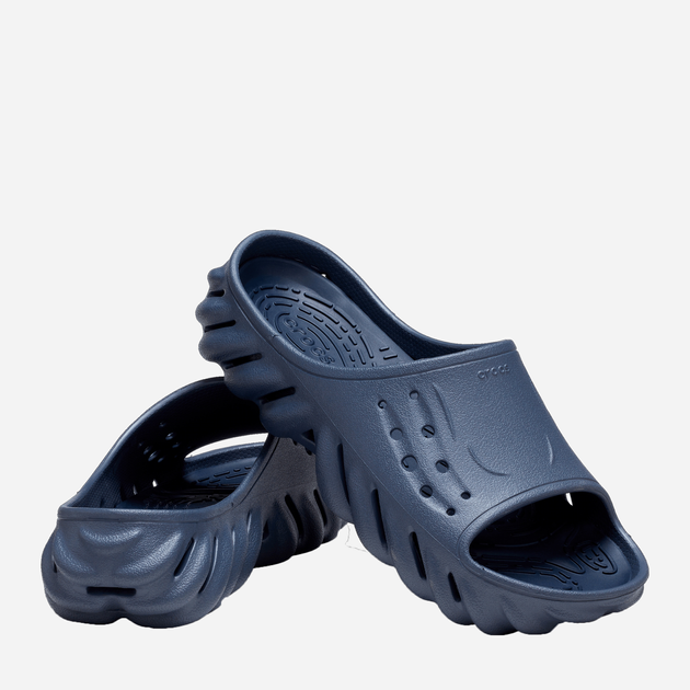 Чоловічі шльопанці Crocs Echo Slide CR208170-STOR 41-42 (M8/W10) 26 см Темно-сині (196265264452) - зображення 2