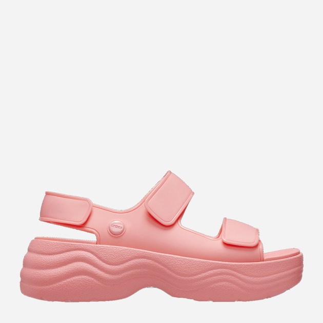 Sandały damskie na platformie Crocs Skyline Sandal W CR208183-GUAV 39-40 (W9) 25 cm Różowe (196265340941) - obraz 1