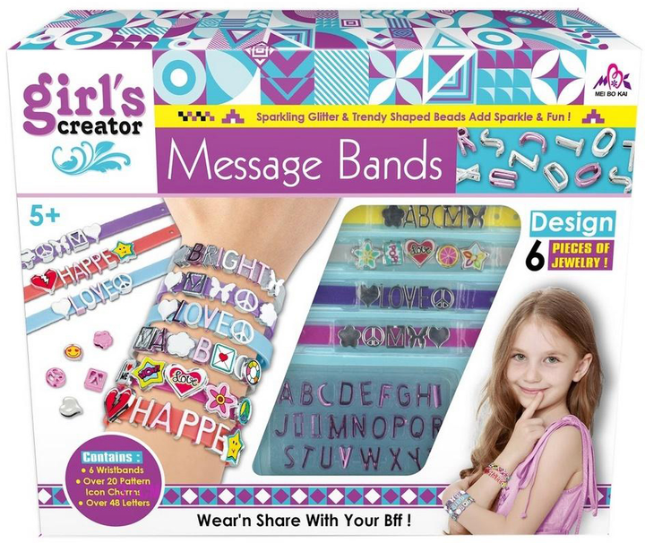 Zestaw do robienia bransoletek Askato Message Bands 6 Design (6901440116129) - obraz 1