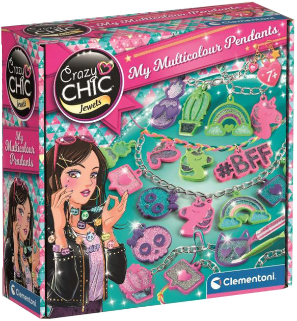 Набір для створення прикрас Clementoni Crazy Chic My Multicolour Pendants (8005125187706) - зображення 1