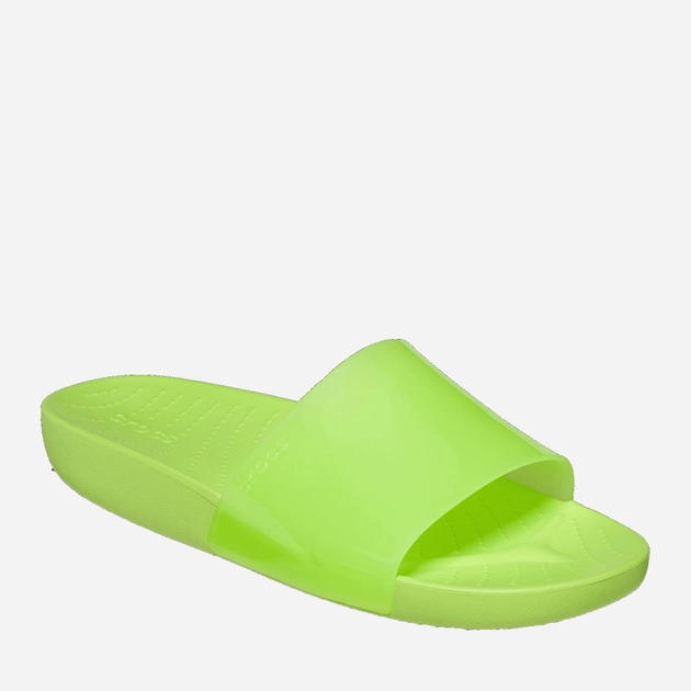 Klapki damskie Crocs Splash Shine Slide CR208538-LMDE 37-38 (W7) 23 cm Zielone (196265325887) - obraz 2
