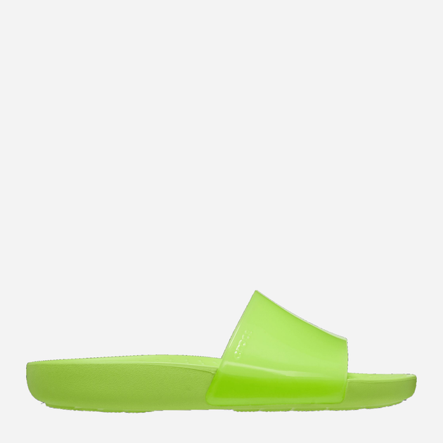 Жіночі шльопанці Crocs Splash Shine Slide CR208538-LMDE 38-39 (W8) 24 см Зелені (196265325894) - зображення 1