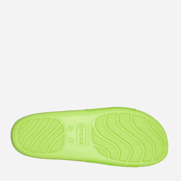 Жіночі шльопанці Crocs Splash Shine Slide CR208538-LMDE 41-42 (W10) 26 см Зелені (196265325832) - зображення 6