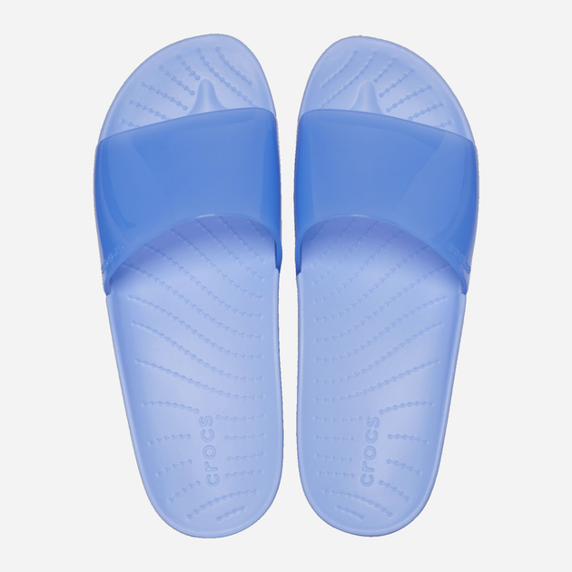 Жіночі шльопанці Crocs Splash Shine Slide CR208538-MOJE 37-38 (W7) 23 см Світло-сині (196265286393) - зображення 5