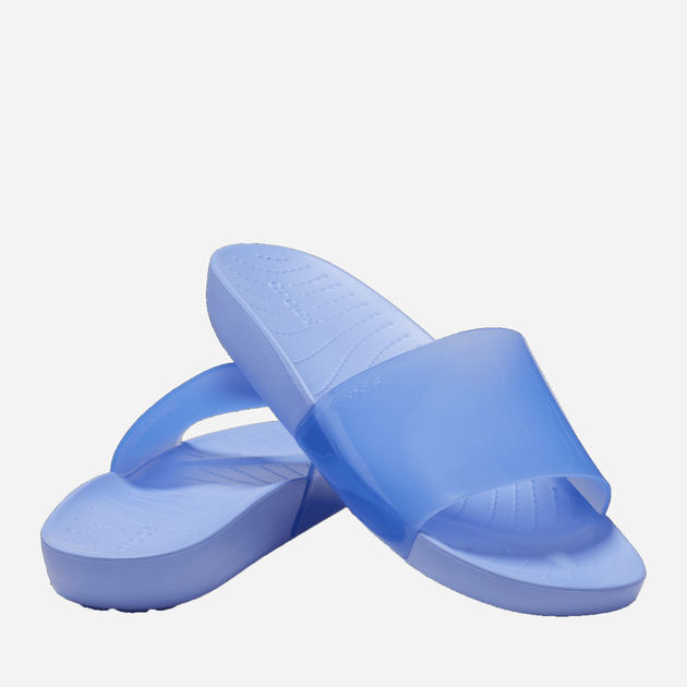 Жіночі шльопанці Crocs Splash Shine Slide CR208538-MOJE 41-42 (W10) 26 см Світло-сині (196265286348) - зображення 3