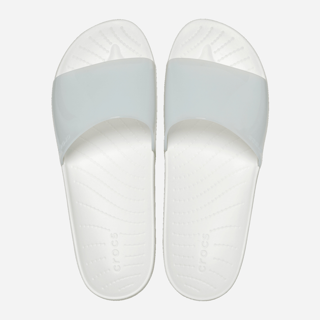 Klapki damskie Crocs Splash Shine Slide CR208538-WHI 36-37 (W6) 22 cm Białe (196265286300) - obraz 4