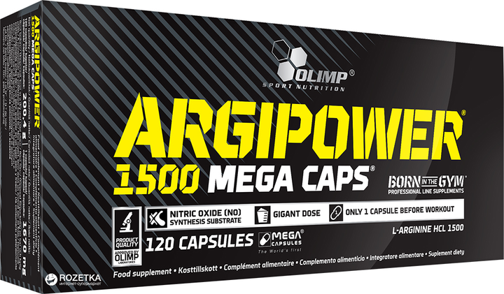 Амінокислота Olimp ArgiPower 1500 Mega Caps 120 капсул (5901330012570) - зображення 1