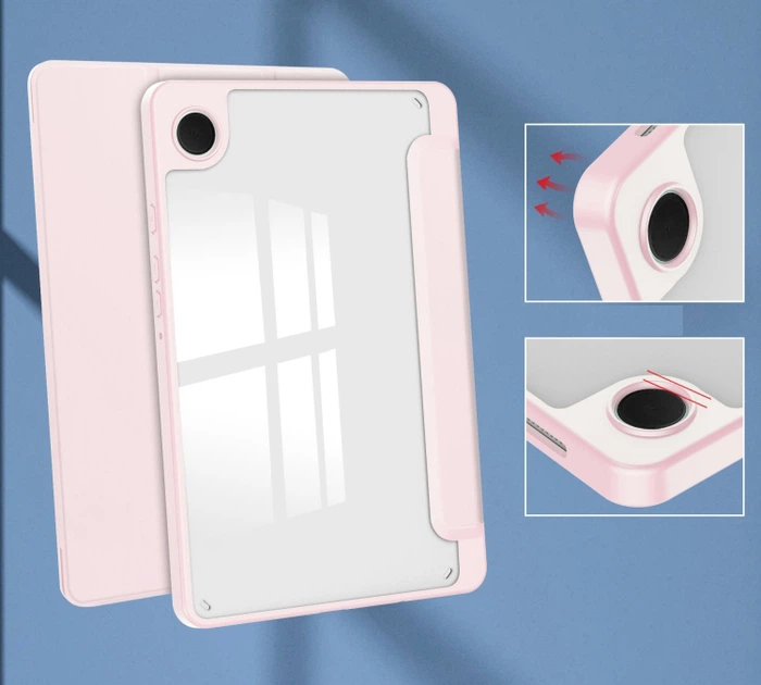 Чехол для планшета BeCover Soft Edge для Samsung Galaxy Tab A9 SM-X115 8.7" с креплением для стилуса Pink (BC_710359) - Фото 4 Чехол для планшета BeCover Soft Edge для Samsung Galaxy Tab A9 SM-X115 8.7" с креплением для стилуса Pink (BC_710359) - изображение 4
