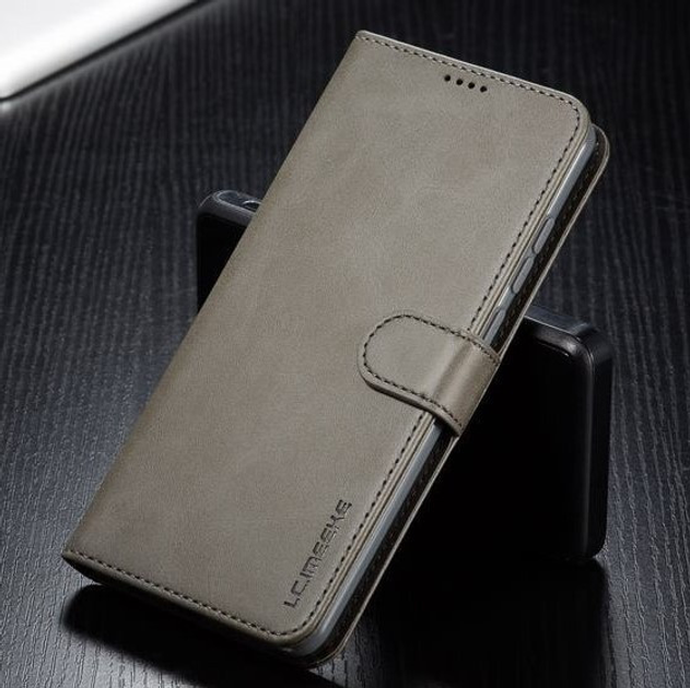 Шкіряний чохол-книжка LC.IMEEKE для Xiaomi Redmi Note 8T з візитницею ...