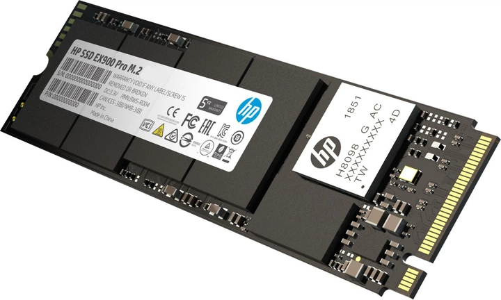 SSD диск HP EX900 Pro 1TB M.2 2280 PCIe 3.0 x4 3D NAND (9XL77AA