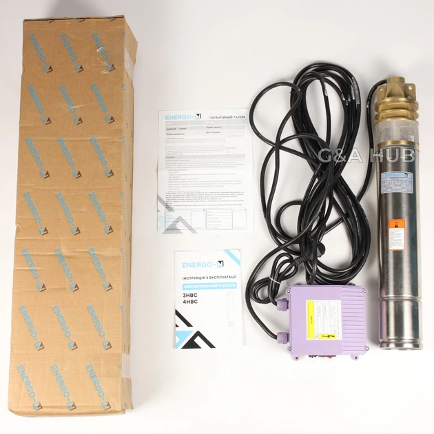 Насос ENERGO-N 4 НВС 200 Нmax 120 м Qmax 3.4 куб.м 1500 Вт - Фото 7 Насос ENERGO-N 4 НВС 200 Нmax 120 м Qmax 3.4 куб.м 1500 Вт - изображение 7