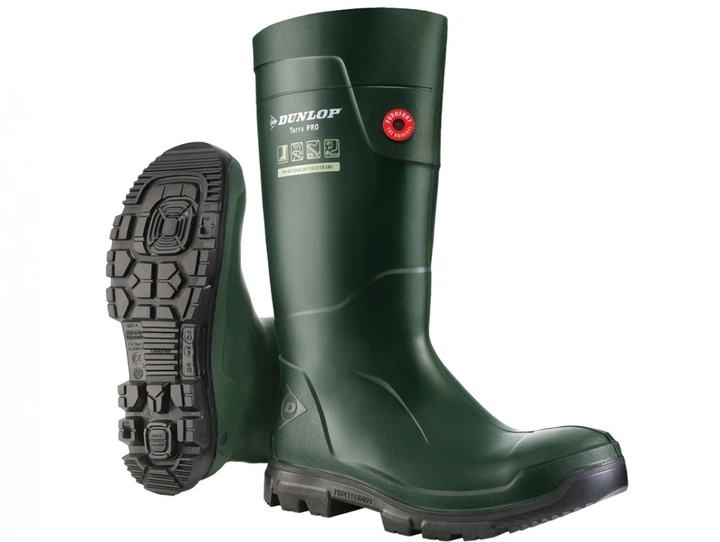 Сапоги гумові до -20°С Dunlop TerraPRO р.48 зелені, SRC (арт.LJ0KL01) - Фото 1 Сапоги гумові до -20°С Dunlop TerraPRO р.48 зелені, SRC (арт.LJ0KL01) - зображення 1