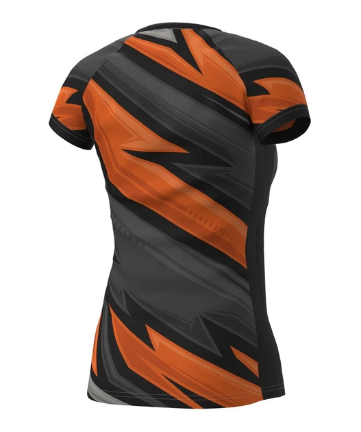 Волейбольна футболка жіноча RIGO IMPERIA Black-Orange M - Фото 3 Волейбольна футболка жіноча RIGO IMPERIA Black-Orange M - зображення 3