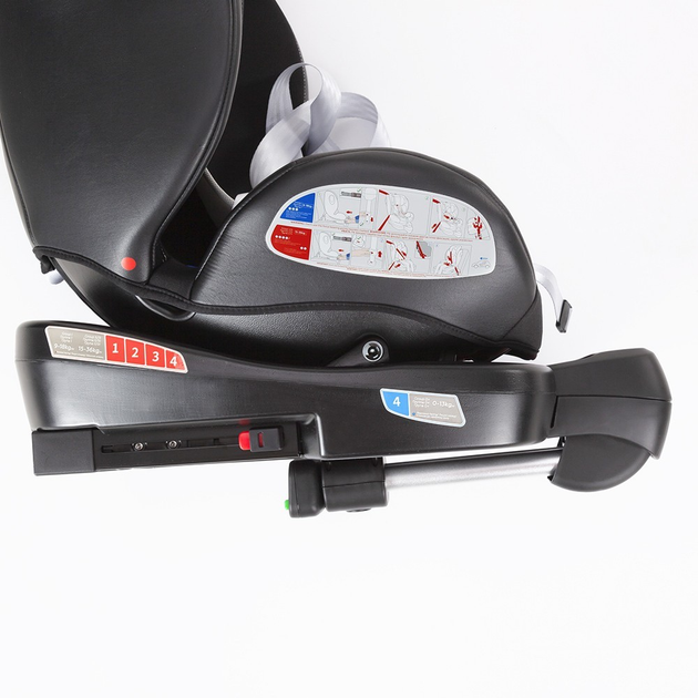 Детское универсальное автокресло CARRELLO Asteroid+ CRL-15801 Marble Grey ISOFIX группа 0+1/2/3 поворот на 360 та опорная стойка - изображение 13