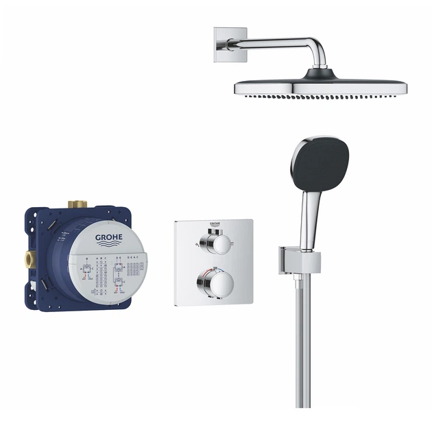 Душевая система скрытого монтажа термостатическая Grohe QuickFix Precision Grohtherm Cube 34882000 - изображение 3