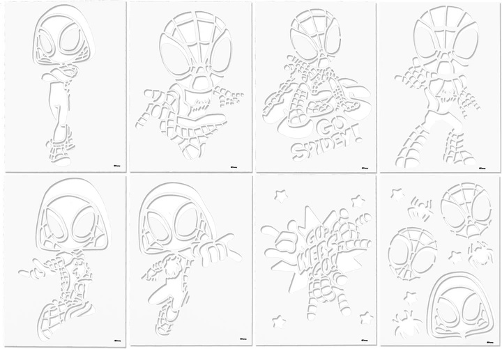 Набір для малювання Disney Spidey and His Amazing Friends Делюкс Спрей-ручки з трафаретами (TOYSSP22368) - Фото 8 Набір для малювання Disney Spidey and His Amazing Friends Делюкс Спрей-ручки з трафаретами (TOYSSP22368) - зображення 8