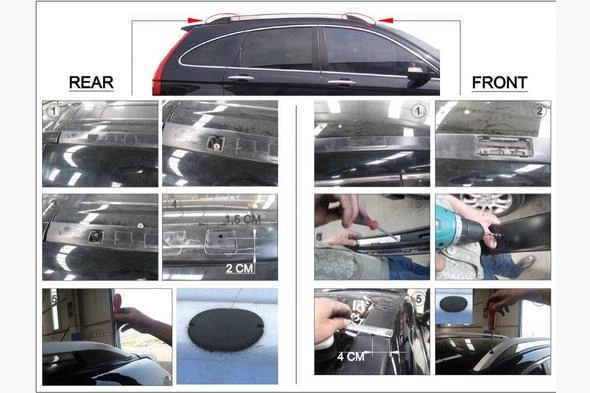 Рейлінги Honda CR-V 2007-2011 сірий Crown Can Otomotiv MR01022S - зображення 2