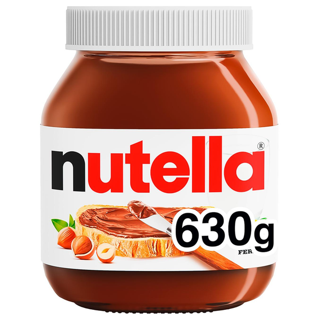 Шоколадна паста Nutella з лісовими горіхами та какао 630 г у банці Нутелла - Фото 1 Шоколадна паста Nutella з лісовими горіхами та какао 630 г у банці Нутелла - зображення 1