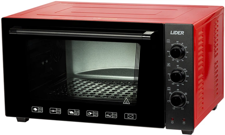 Электрическая печь LIDER Lux 4223 Black-Black-Red - изображение 2