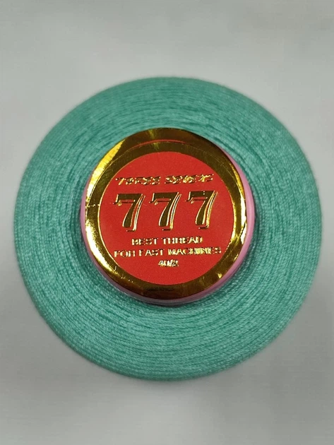Нитки швейные "777" №40/2 цвет бирюзовый 247 - Фото 2 Нитки швейные "777" №40/2 цвет бирюзовый 247 - изображение 2