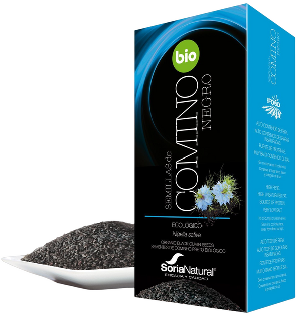 Nasiona czarnuszki Soria Natural Black Cumin Seeds 240 g (8422947061142) - obraz 1