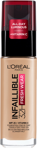 Тональна основа для обличчя L\'Oreal Paris Infaillible color 145 Rose Beige 30 мл (3600523614431) - зображення 1