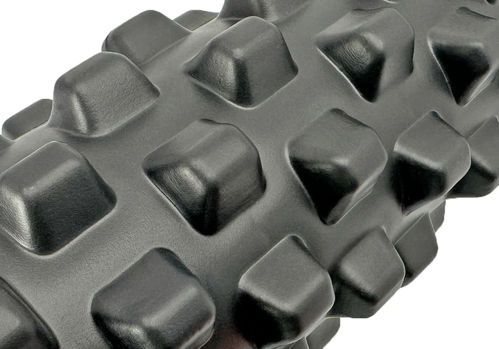 Массажный ролик EasyFit Grid Roller PRO 33 см Черный - изображение 2